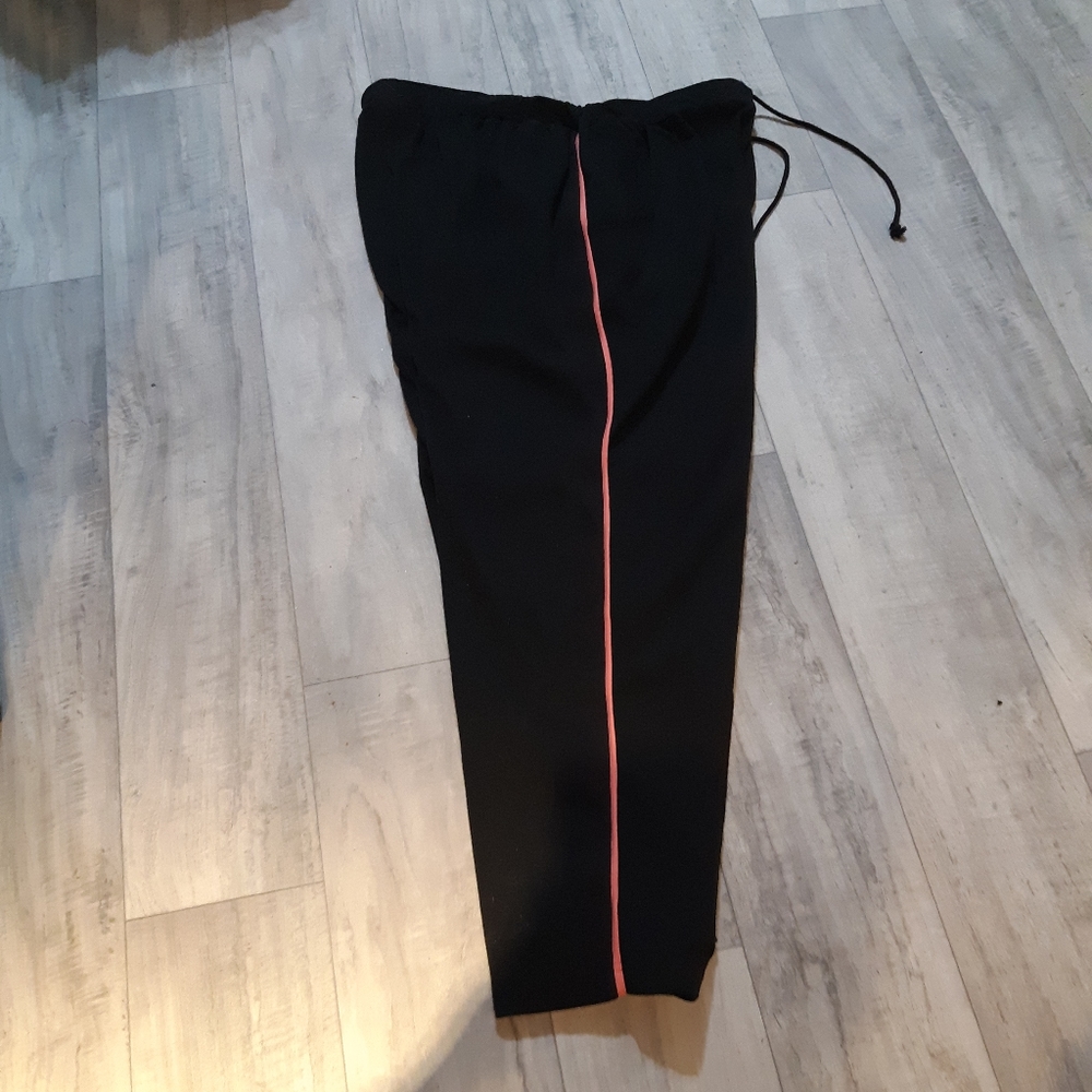 WOMEN Sweat Pants black Plus Size 2XL elastic stretch waist Loungers PASSPORT